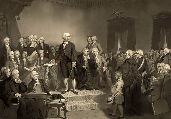 Hình ảnh George Washington tái đắc cử Tổng thống Mỹ